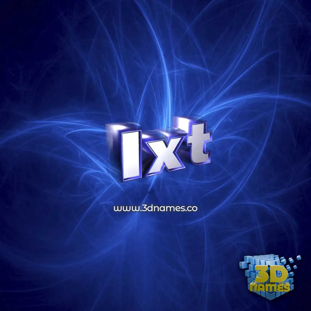 ixt in Plasma style - 3D name wallpaper