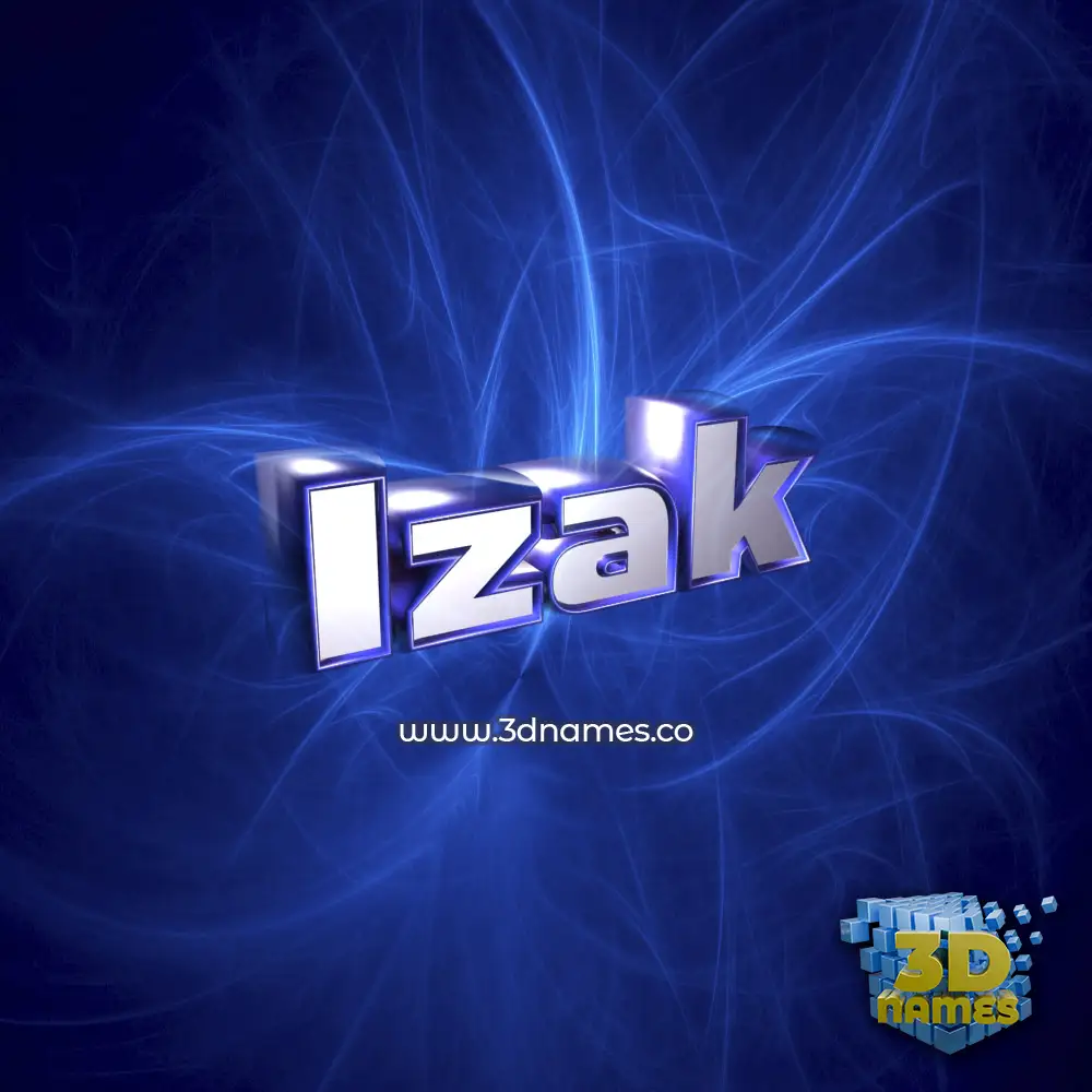 izak in Plasma style - 3D name wallpaper