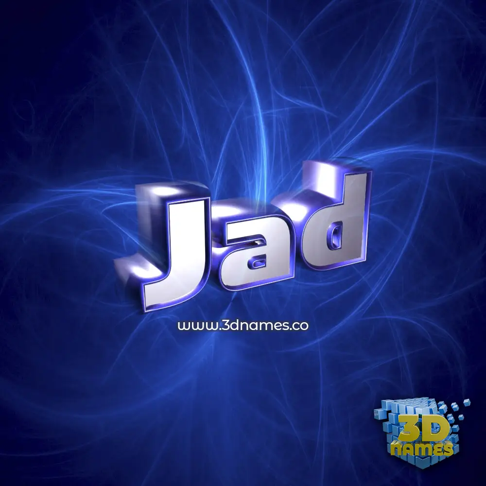 jad in Plasma style - 3D name wallpaper