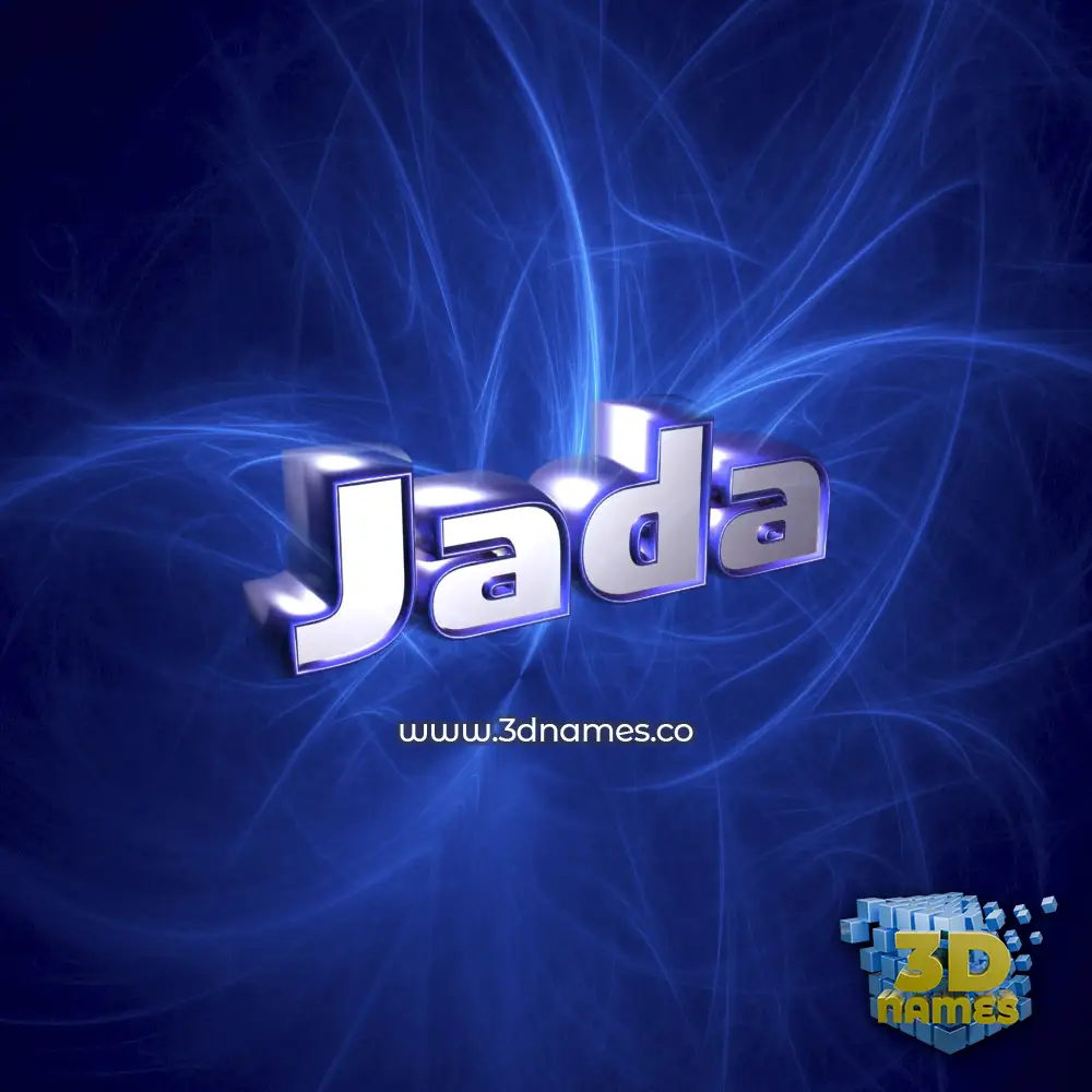 jada in Plasma style - 3D name wallpaper