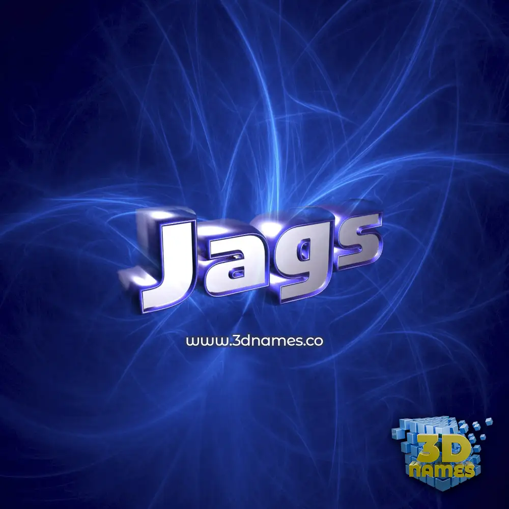 jags in Plasma style - 3D name wallpaper