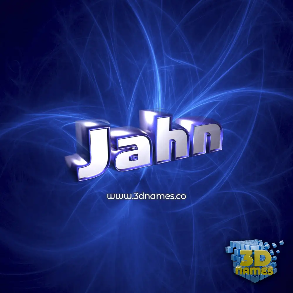 jahn in Plasma style - 3D name wallpaper