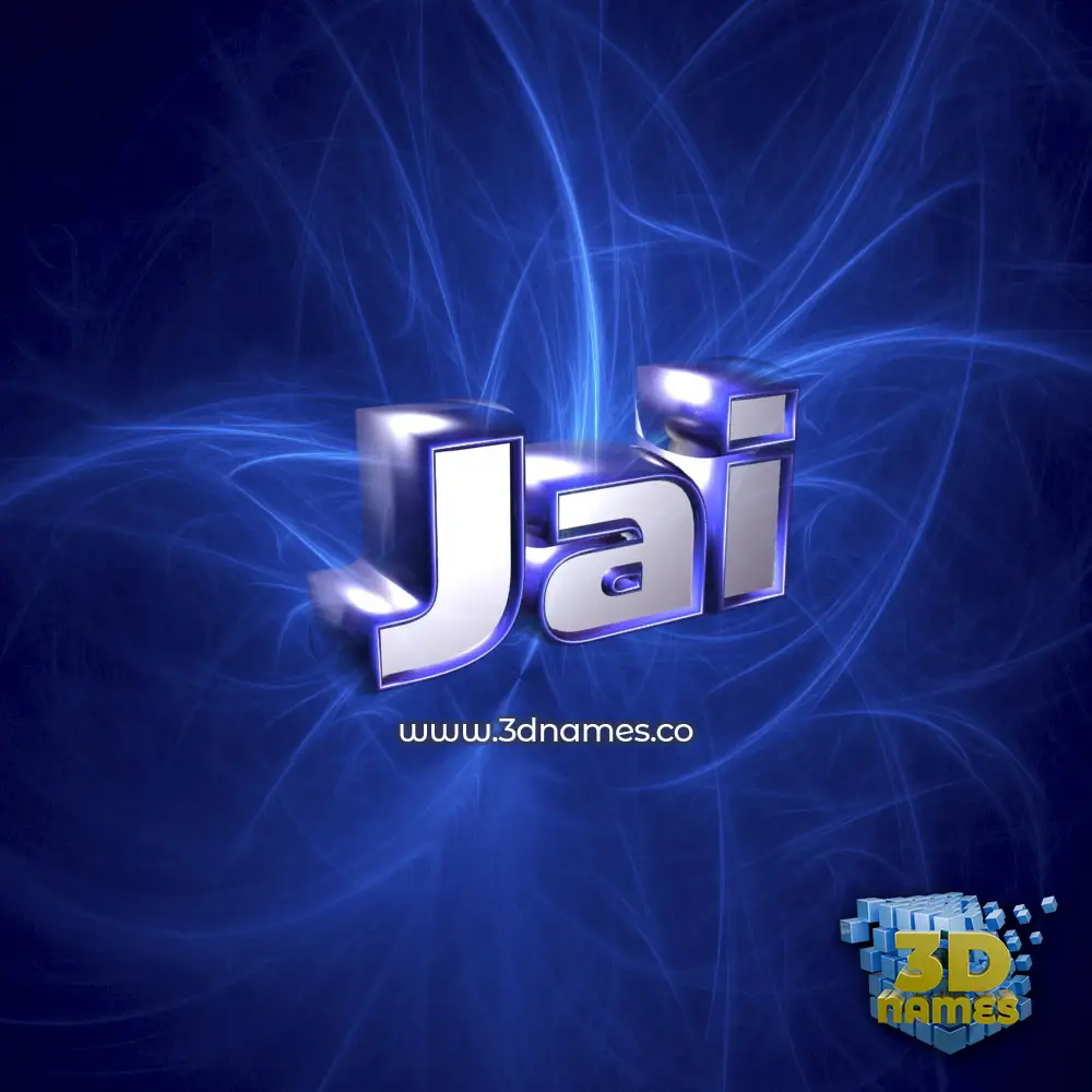 jai in Plasma style - 3D name wallpaper