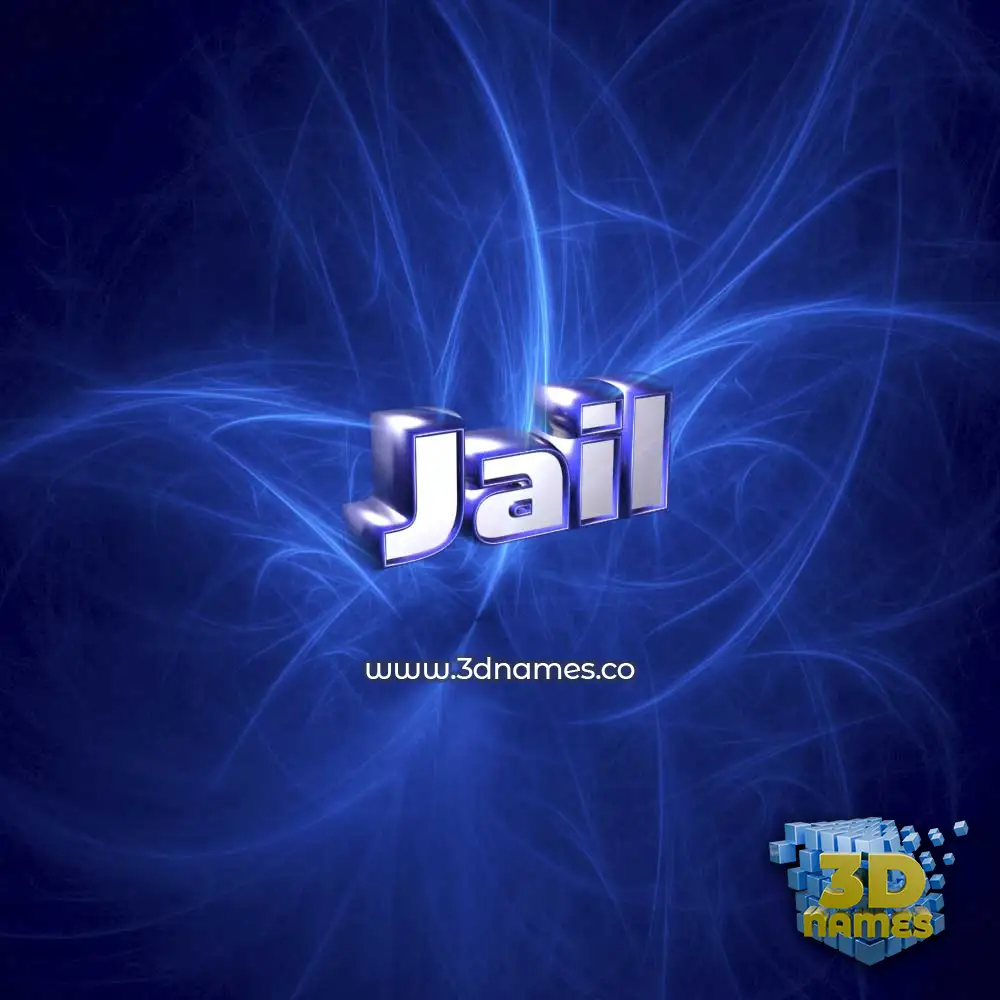 jail in Plasma style - 3D name wallpaper