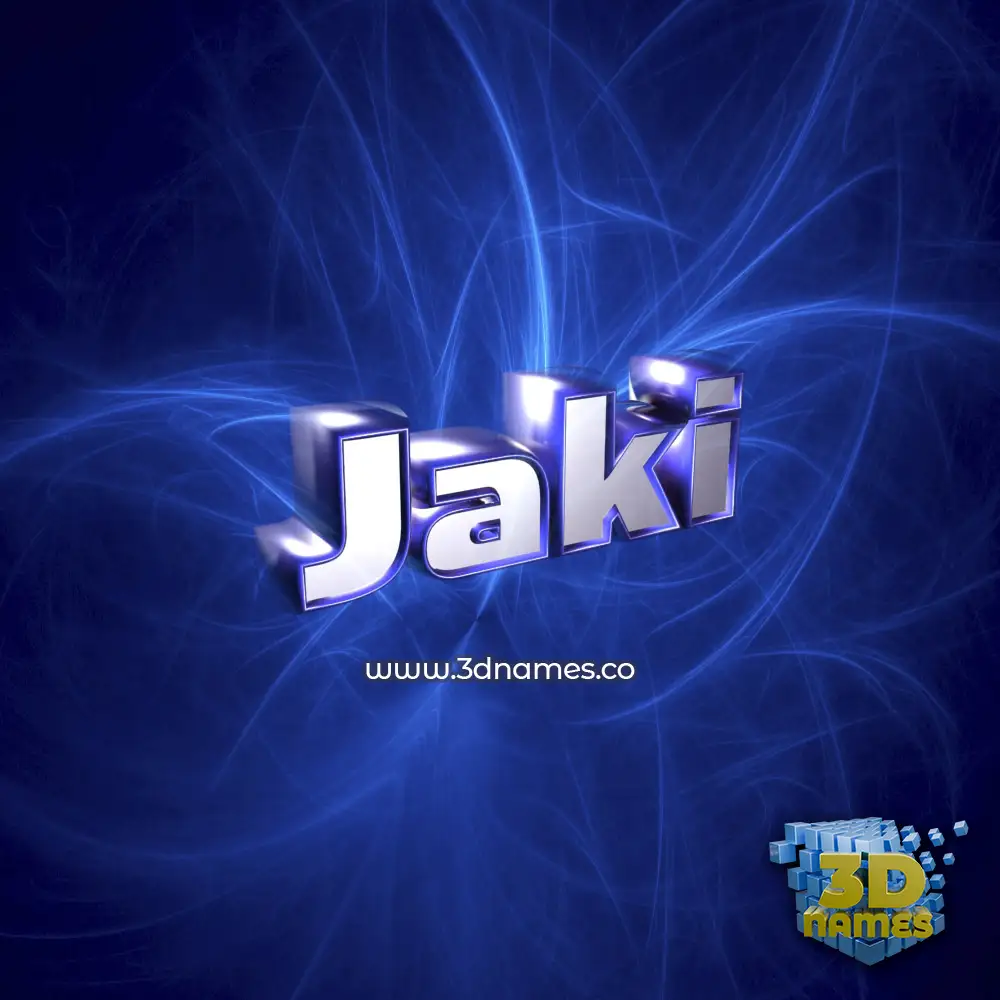 jaki in Plasma style - 3D name wallpaper