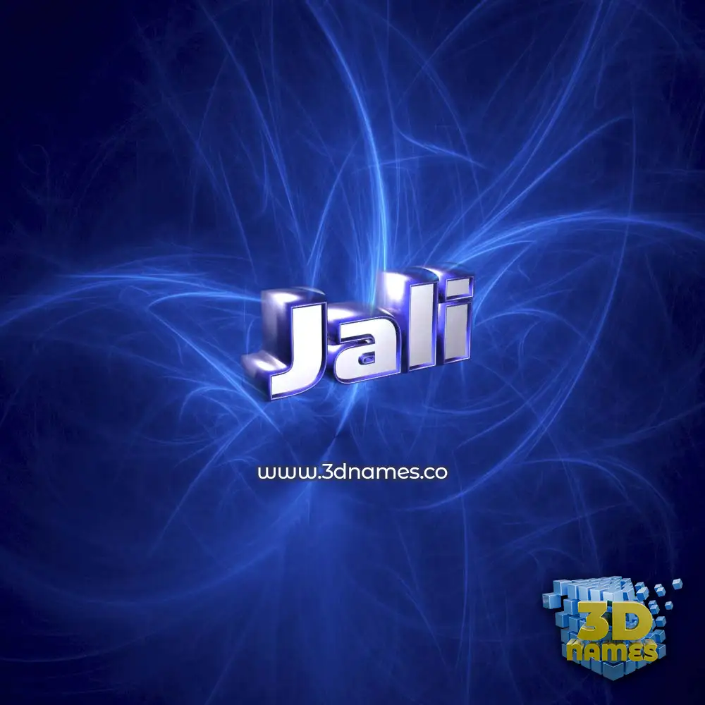 jali in Plasma style - 3D name wallpaper