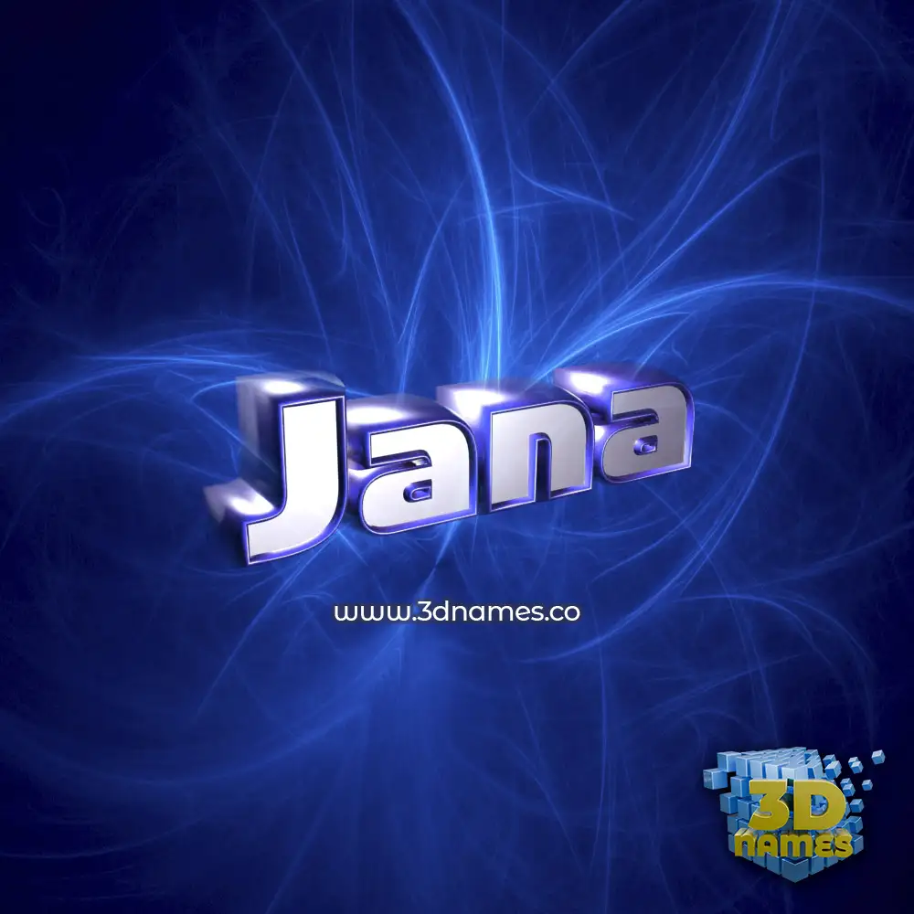 jana in Plasma style - 3D name wallpaper