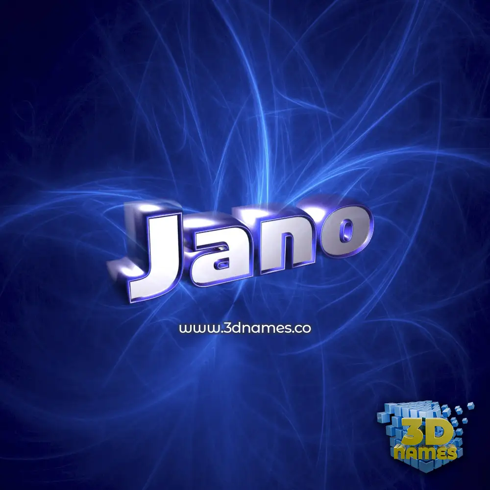 jano in Plasma style - 3D name wallpaper