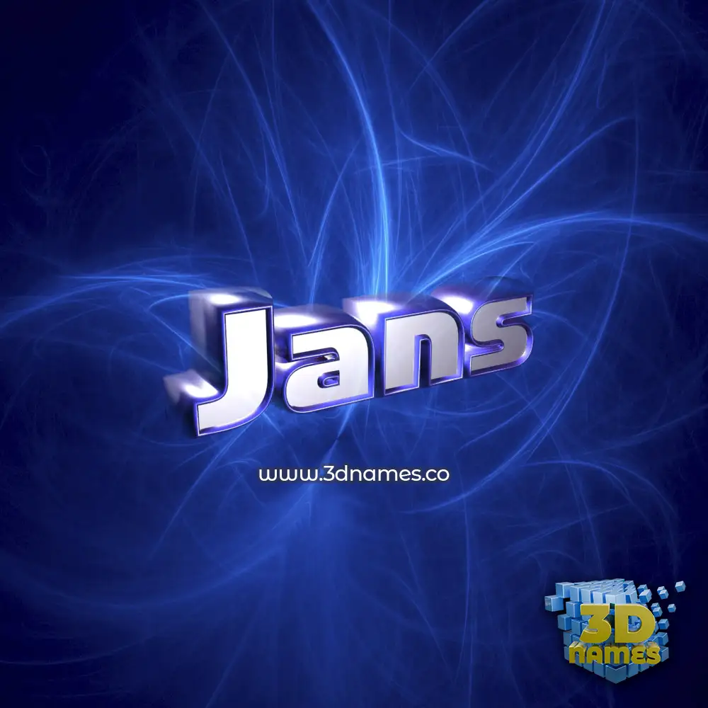 jans in Plasma style - 3D name wallpaper