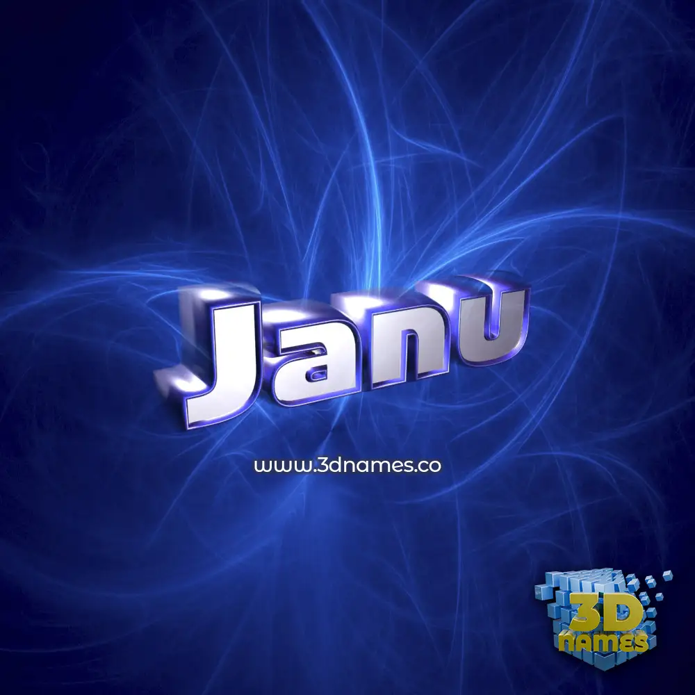 janu in Plasma style - 3D name wallpaper