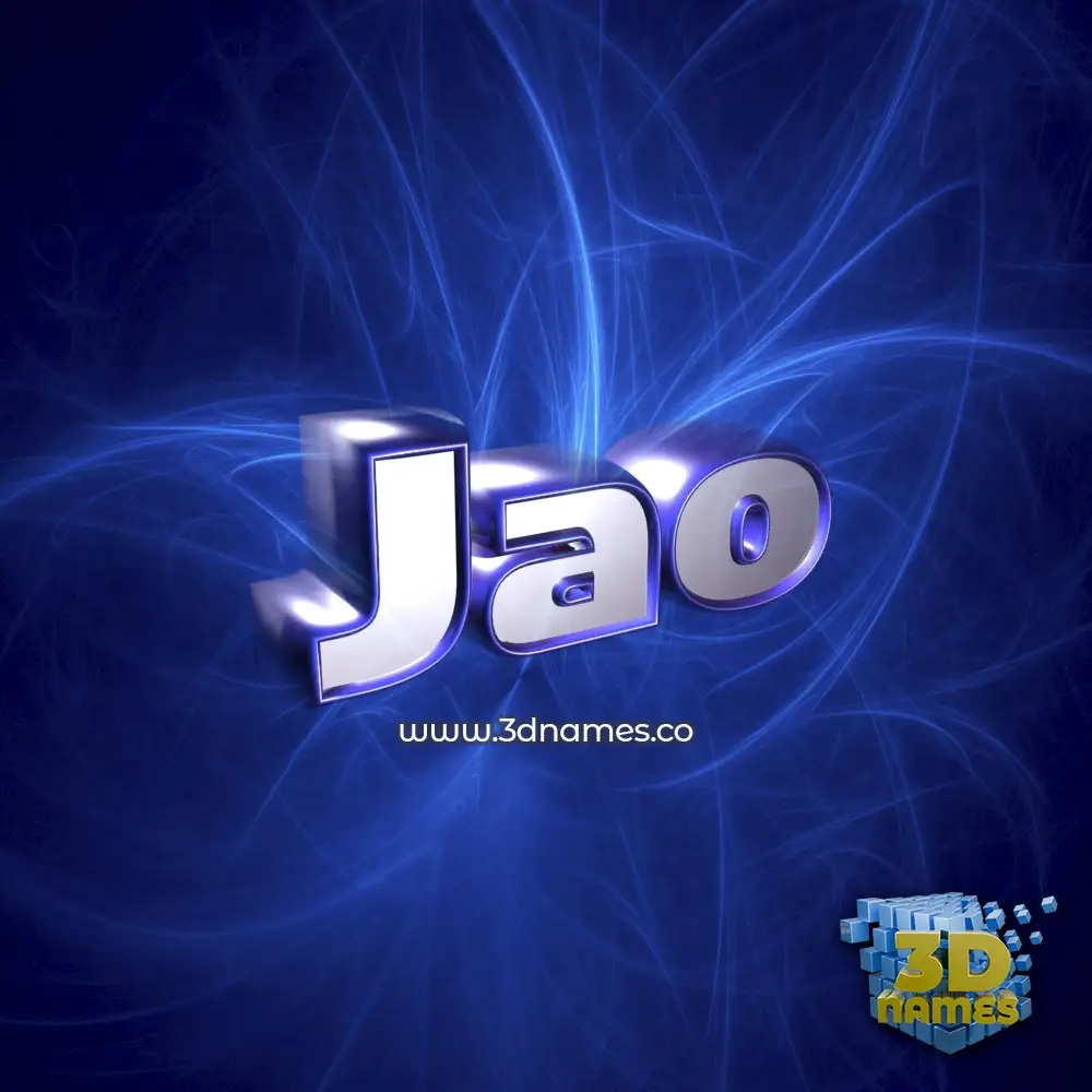 jao in Plasma style - 3D name wallpaper