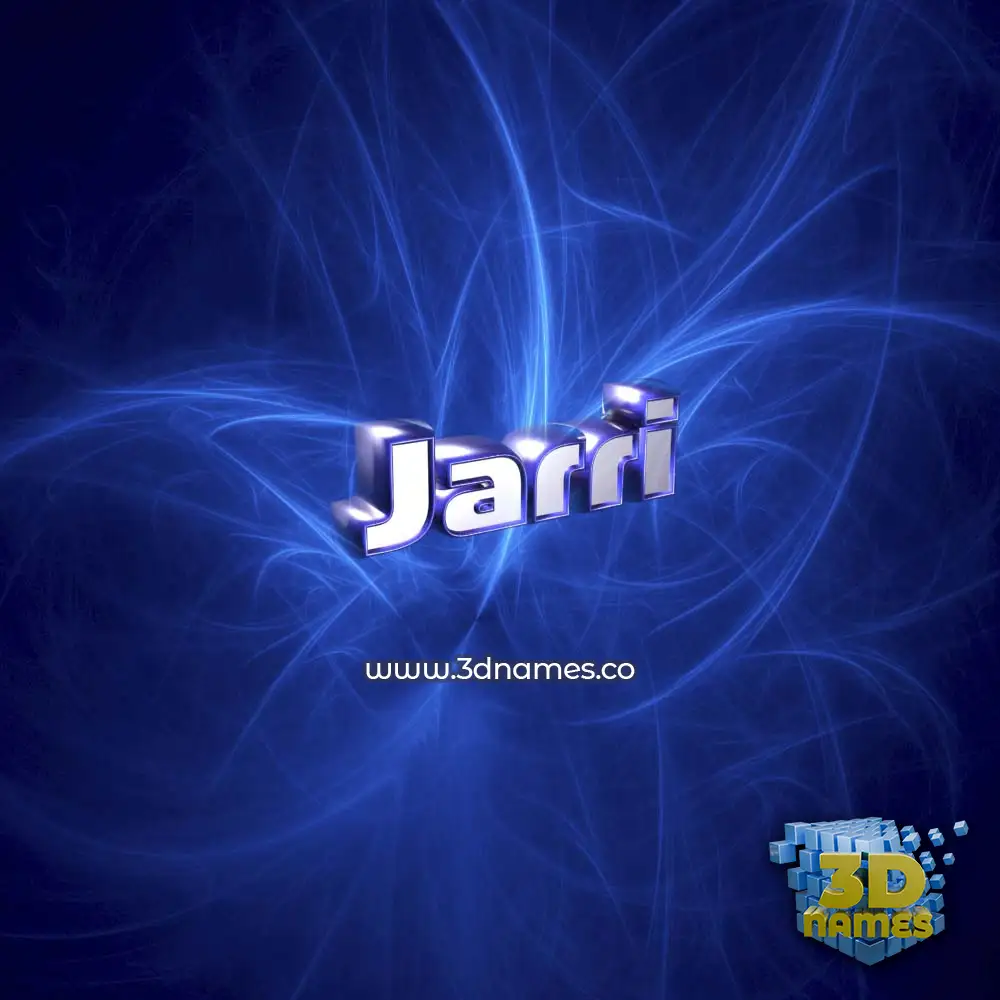 jarri in Plasma style - 3D name wallpaper