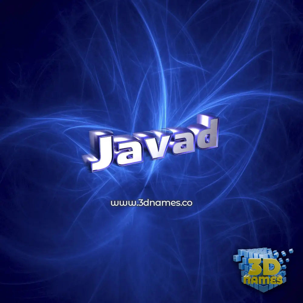 javad in Plasma style - 3D name wallpaper