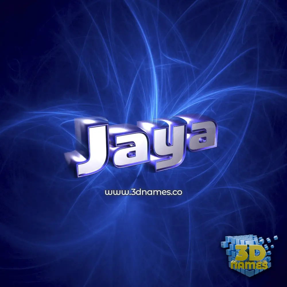 jaya in Plasma style - 3D name wallpaper