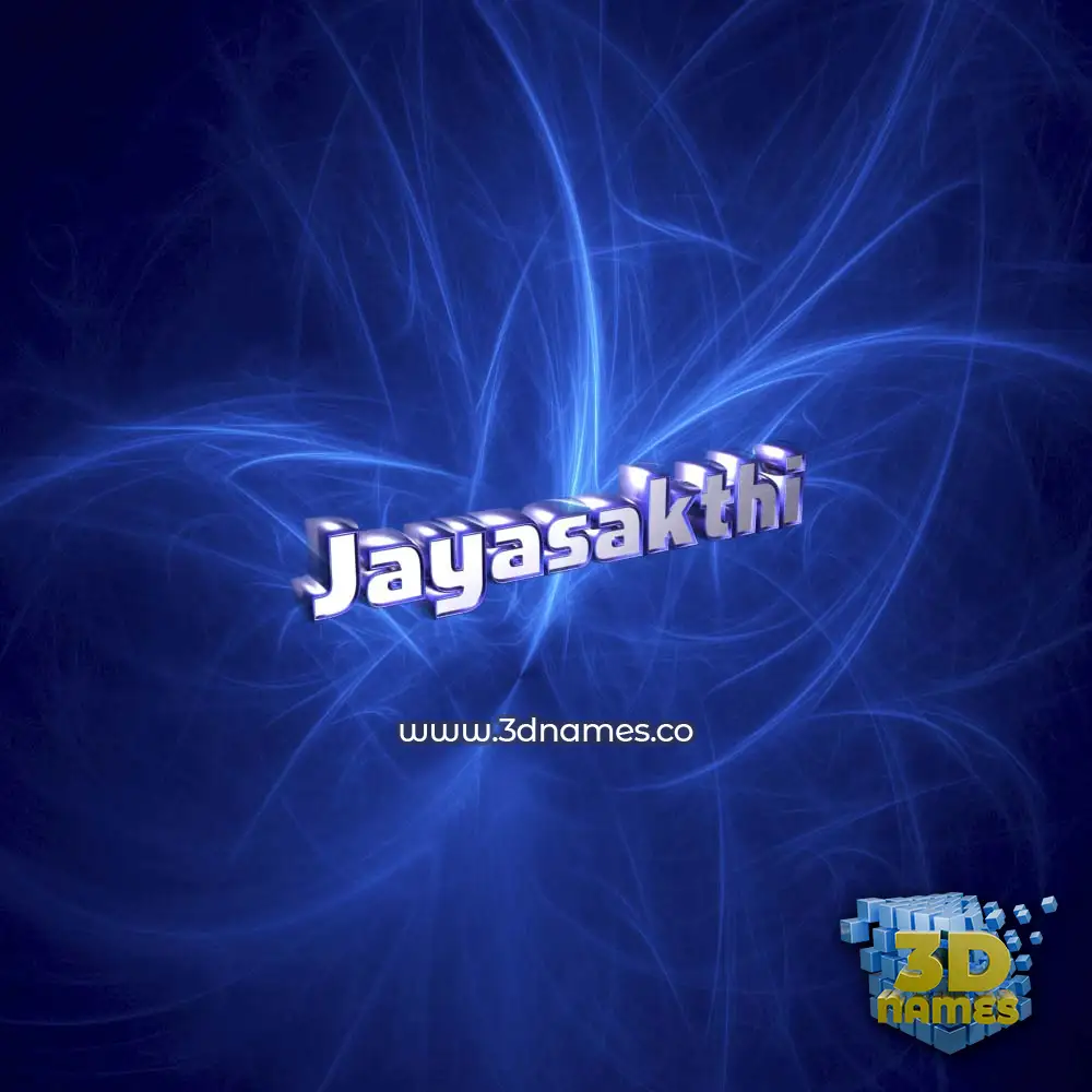 jayasakthi in Plasma style - 3D name wallpaper