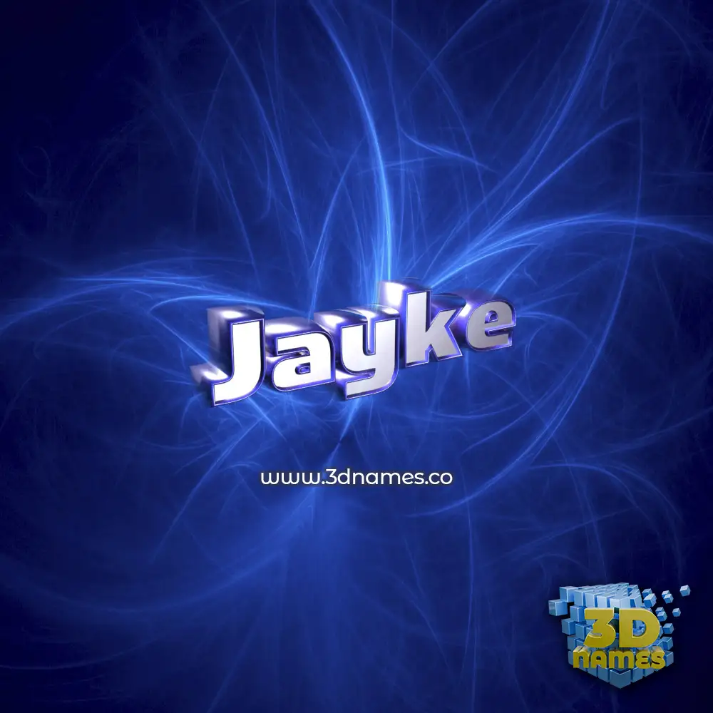 jayke in Plasma style - 3D name wallpaper