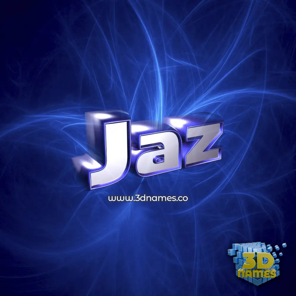 jaz in Plasma style - 3D name wallpaper