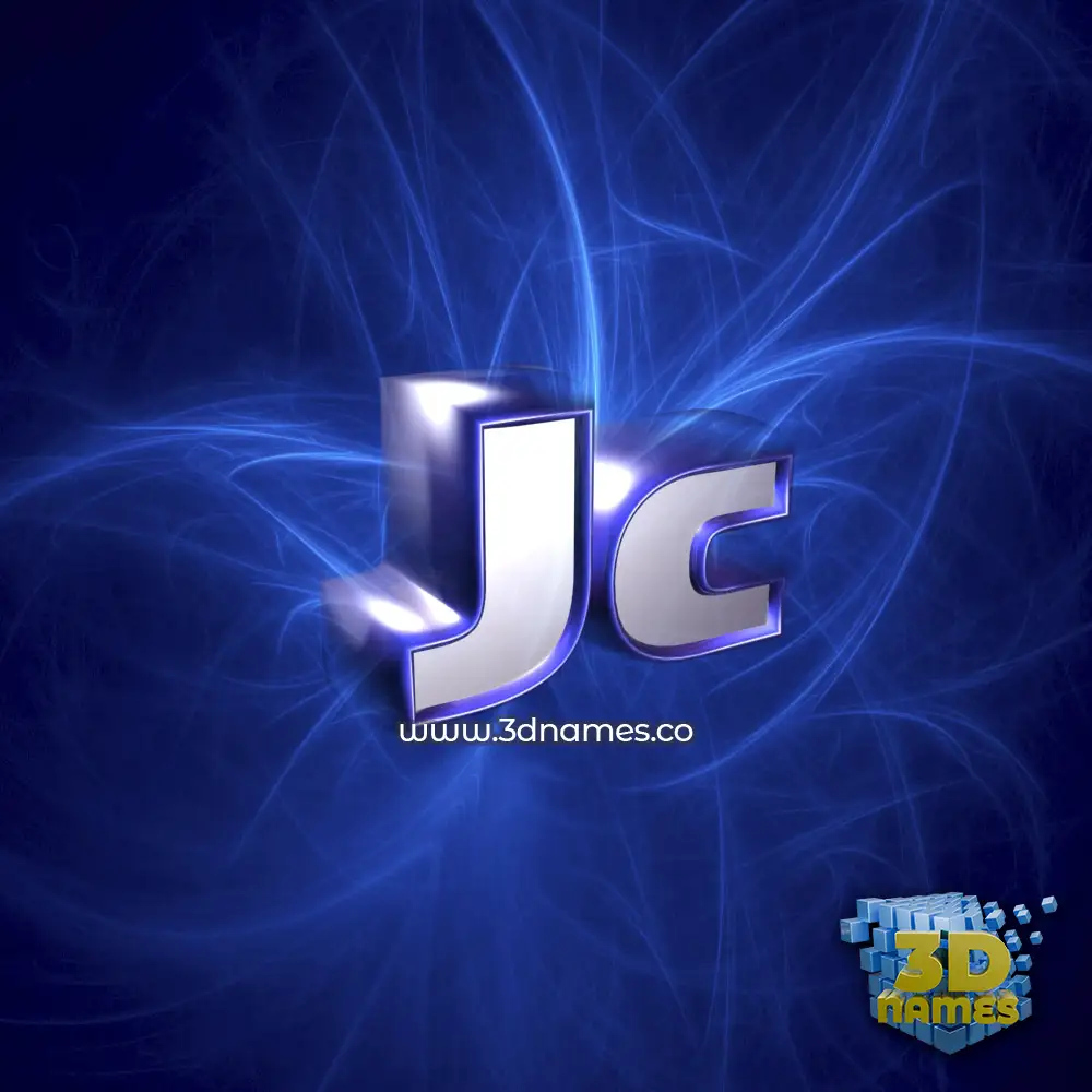 jc in Plasma style - 3D name wallpaper