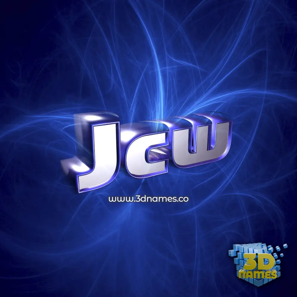 jcw in Plasma style - 3D name wallpaper