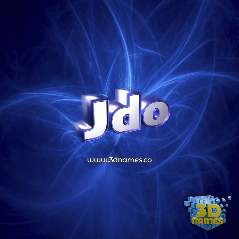 jdo in Plasma style - 3D name wallpaper
