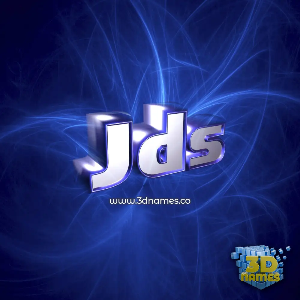 jds in Plasma style - 3D name wallpaper