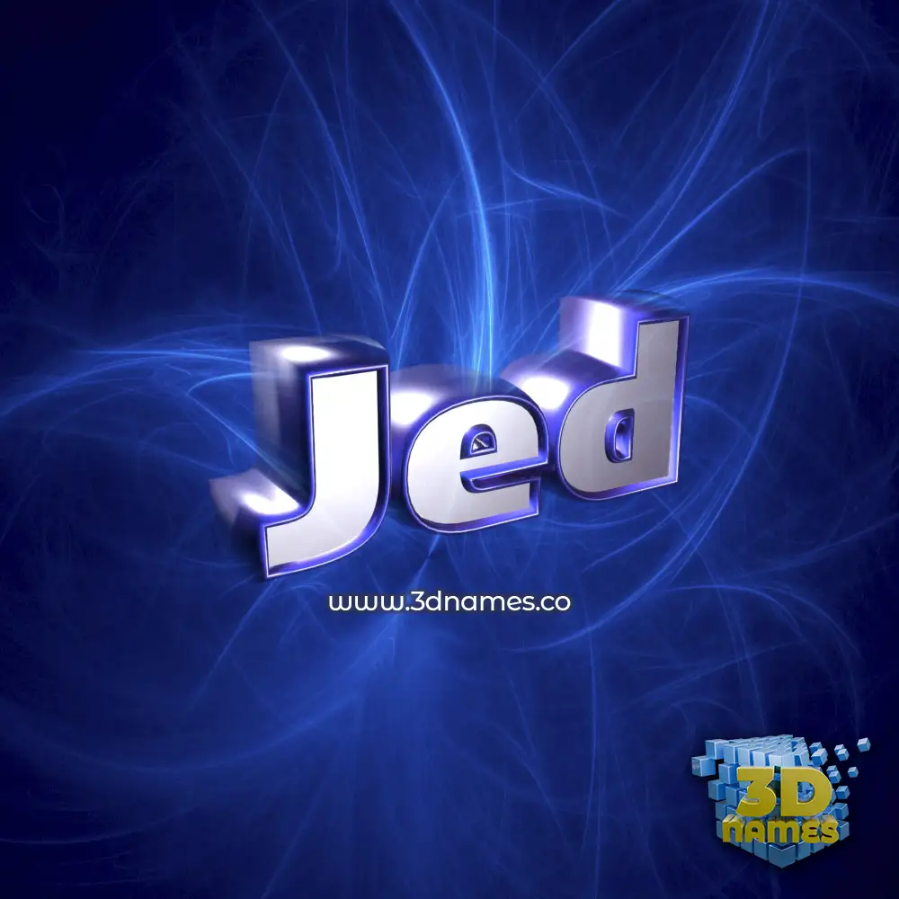 jed in Plasma style - 3D name wallpaper