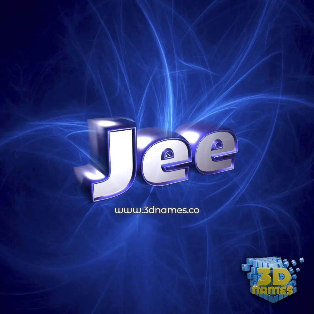 jee in Plasma style - 3D name wallpaper