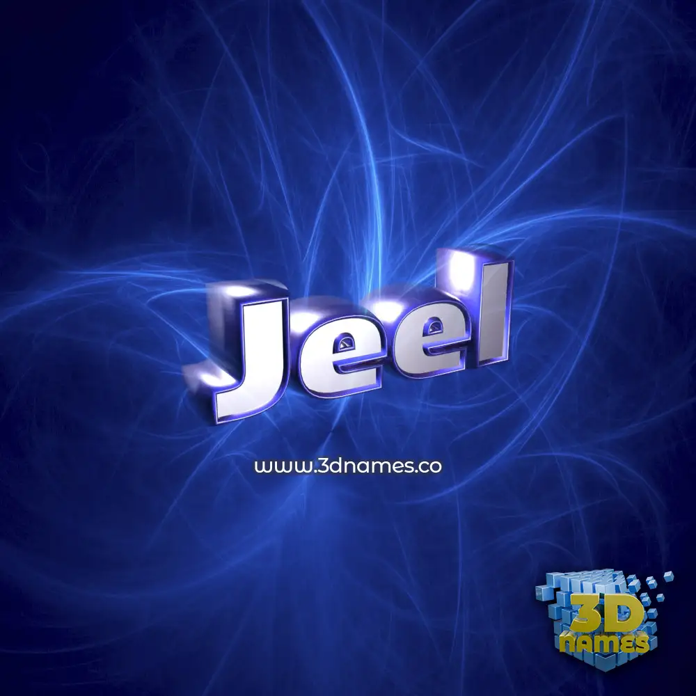jeel in Plasma style - 3D name wallpaper