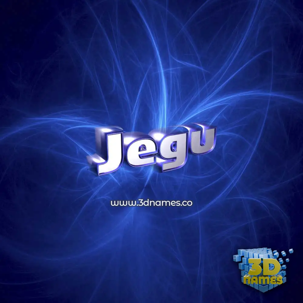jegu in Plasma style - 3D name wallpaper