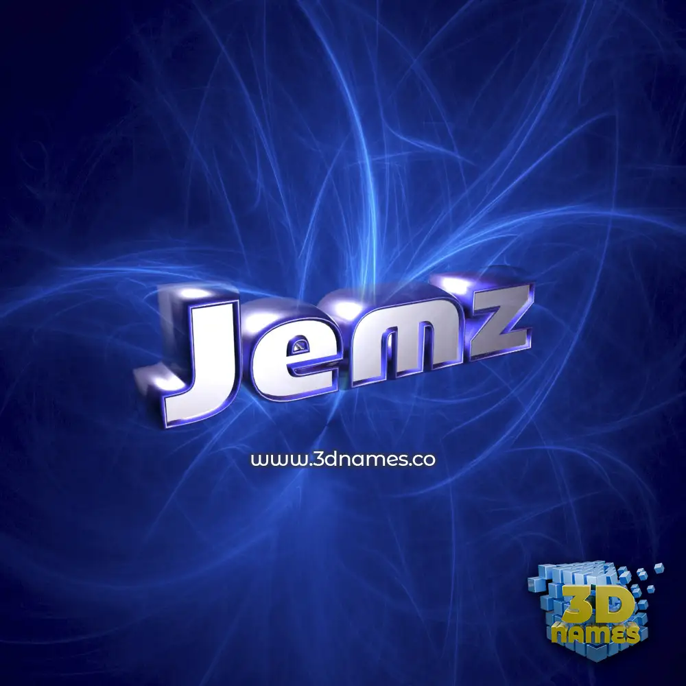 jemz in Plasma style - 3D name wallpaper