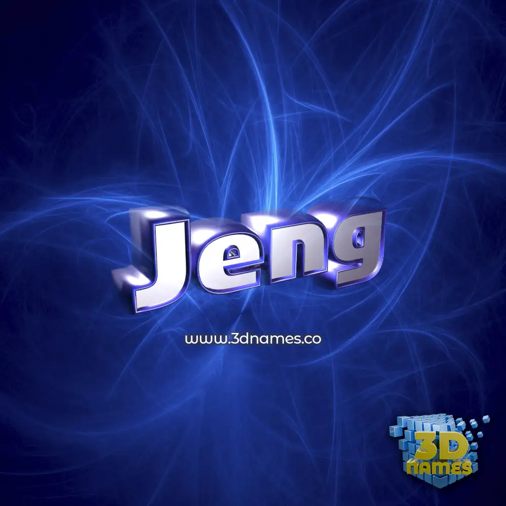 jeng in Plasma style - 3D name wallpaper