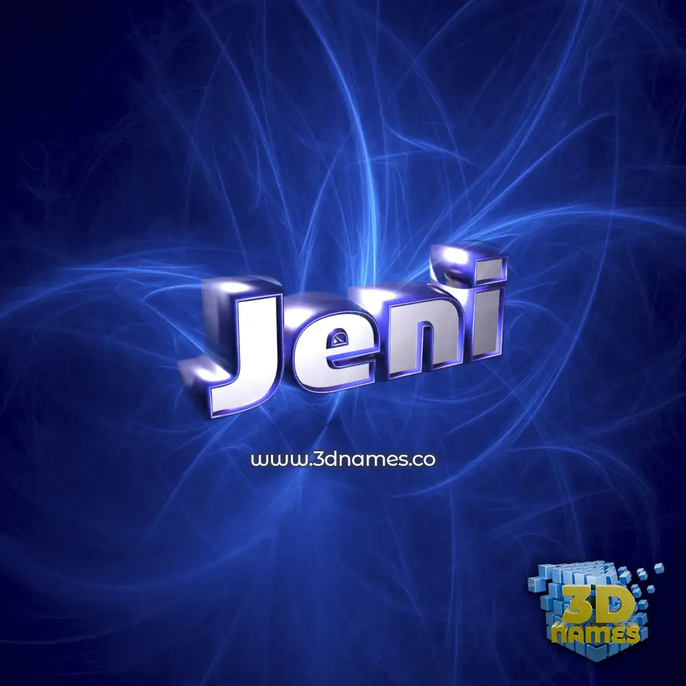 jeni in Plasma style - 3D name wallpaper