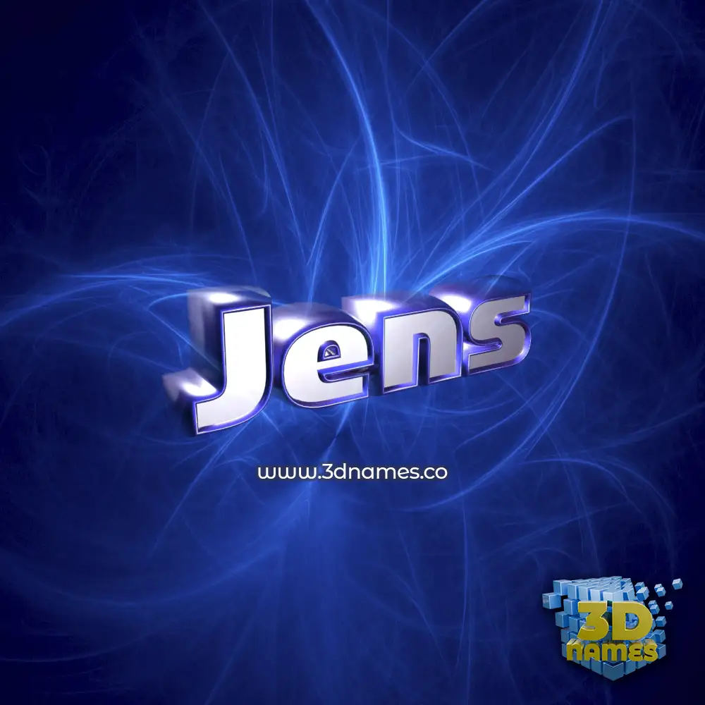 jens in Plasma style - 3D name wallpaper