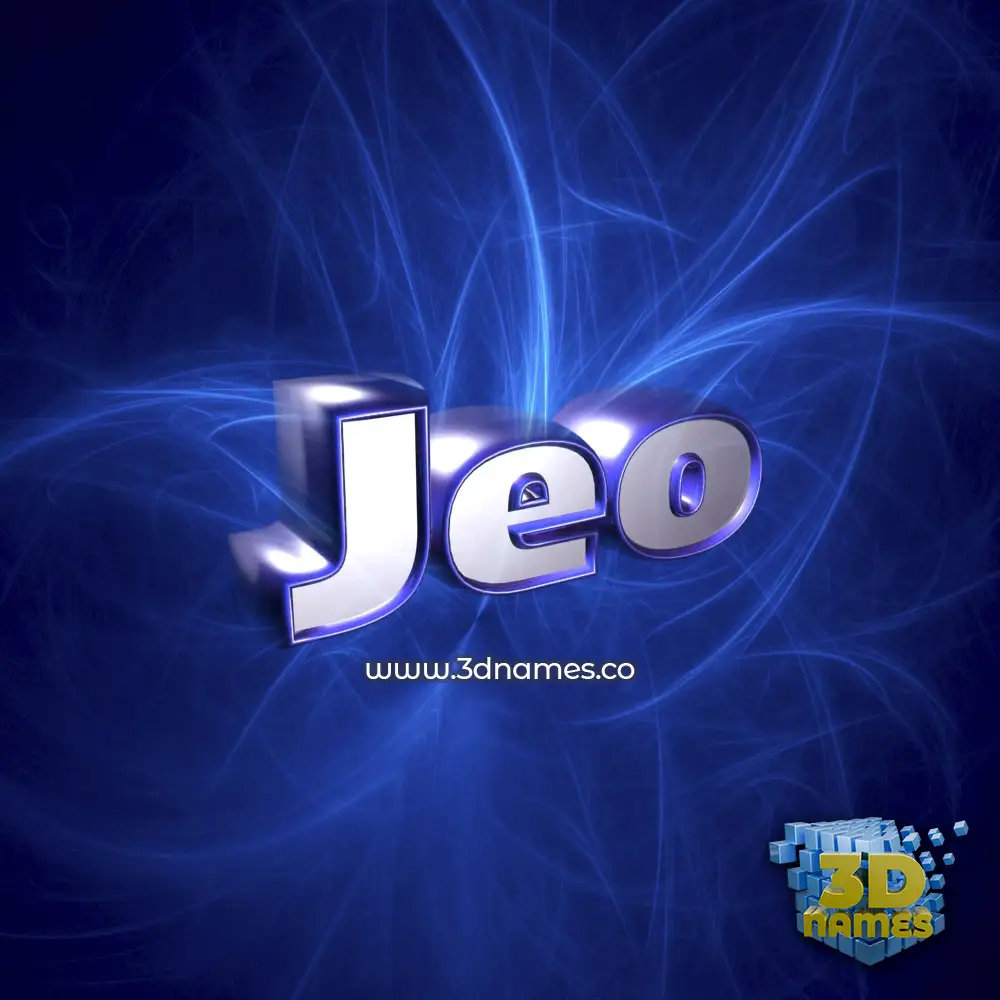 jeo in Plasma style - 3D name wallpaper