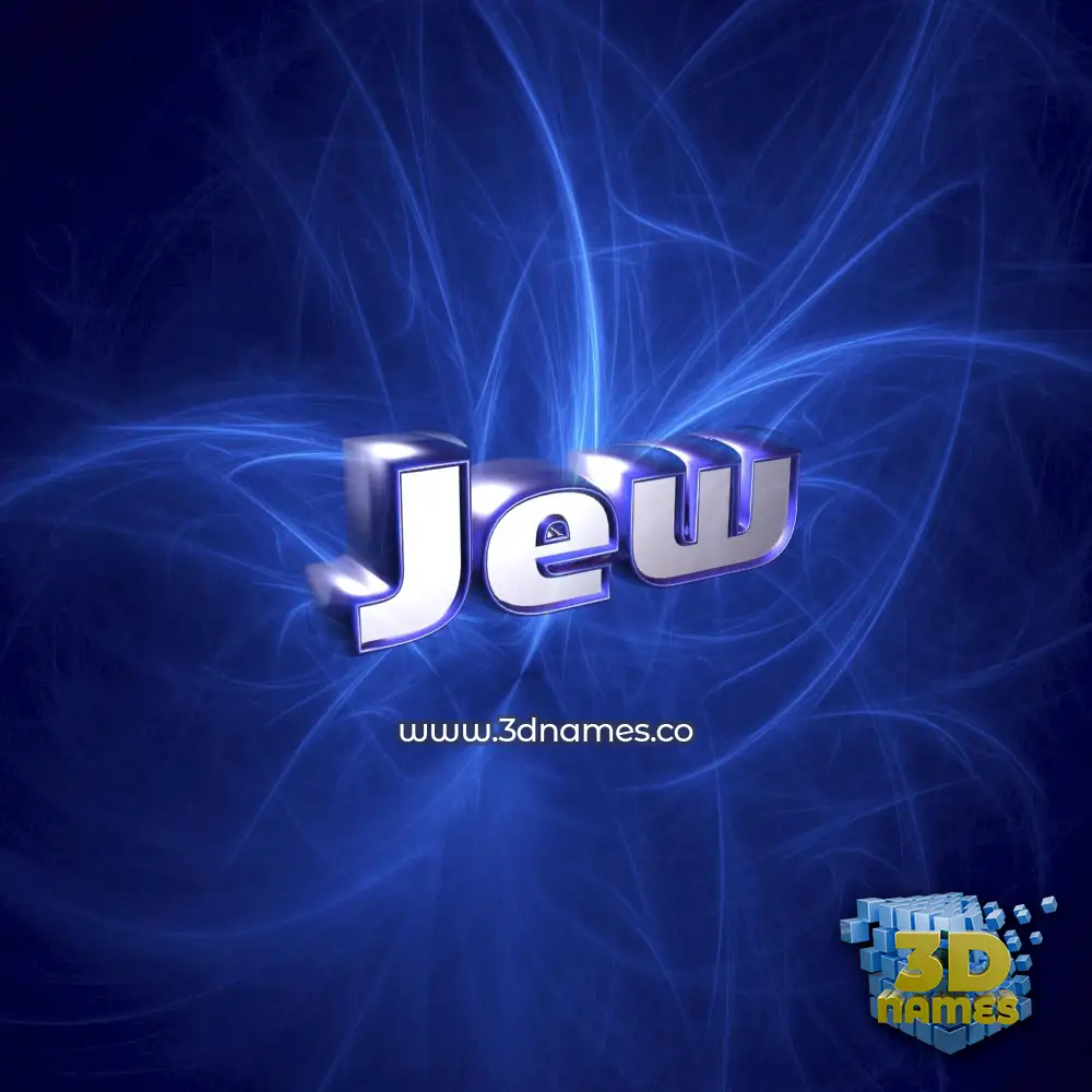 jew in Plasma style - 3D name wallpaper
