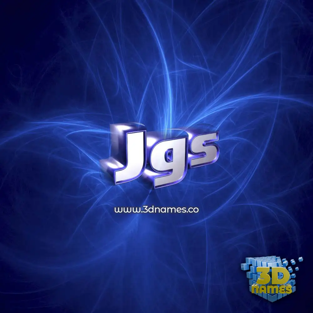 jgs in Plasma style - 3D name wallpaper