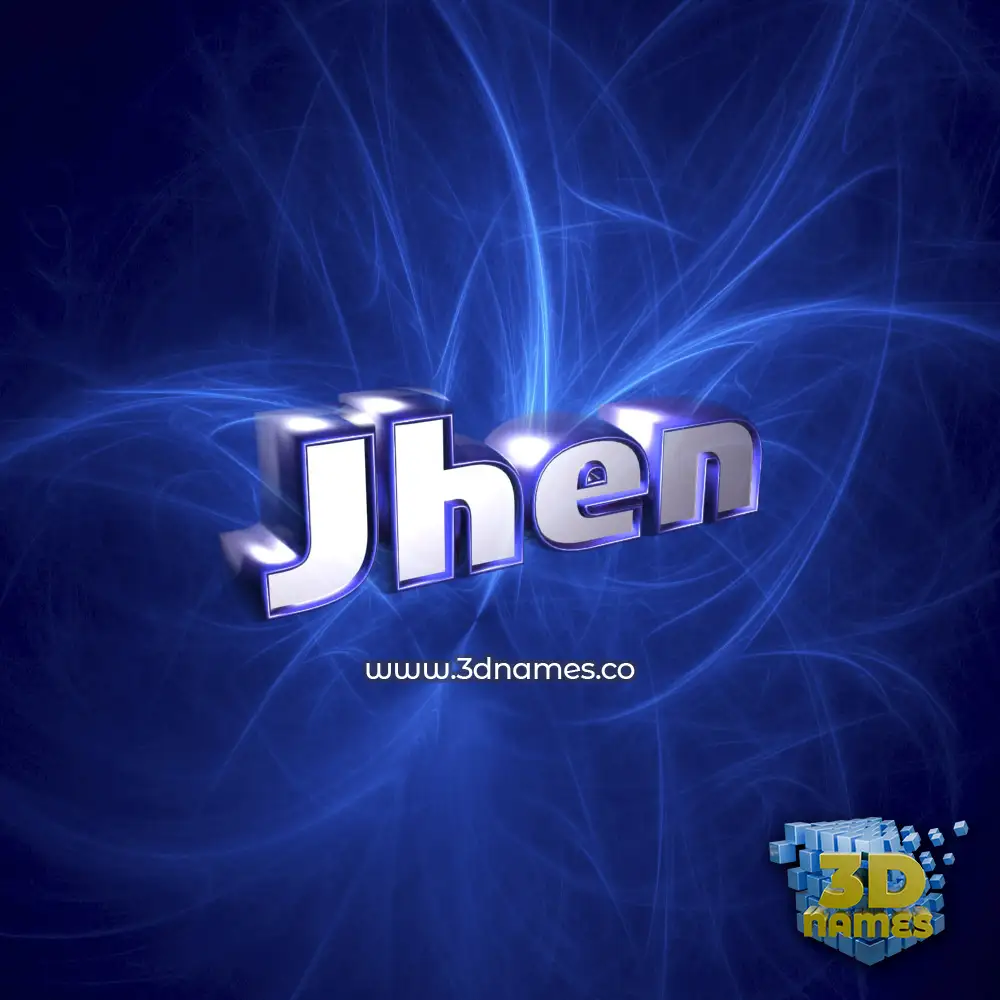 jhen in Plasma style - 3D name wallpaper