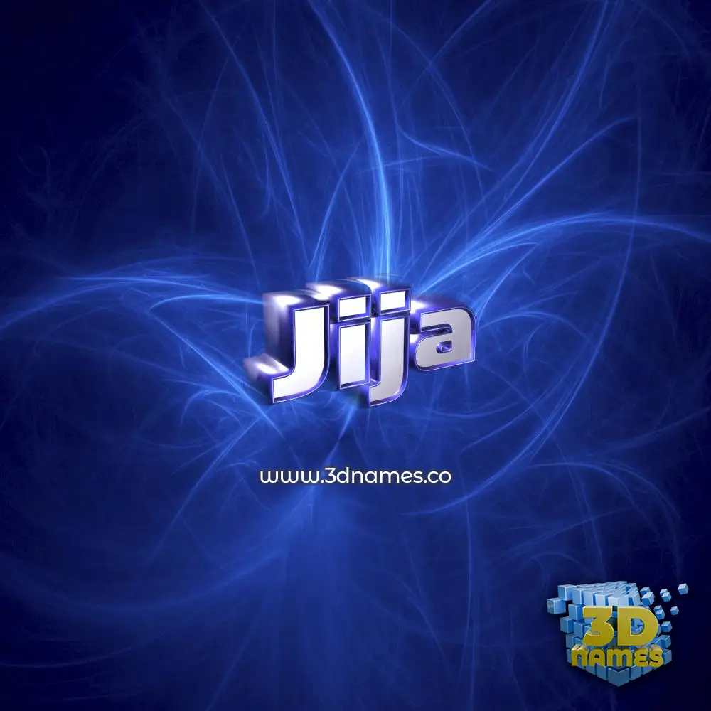jija in Plasma style - 3D name wallpaper