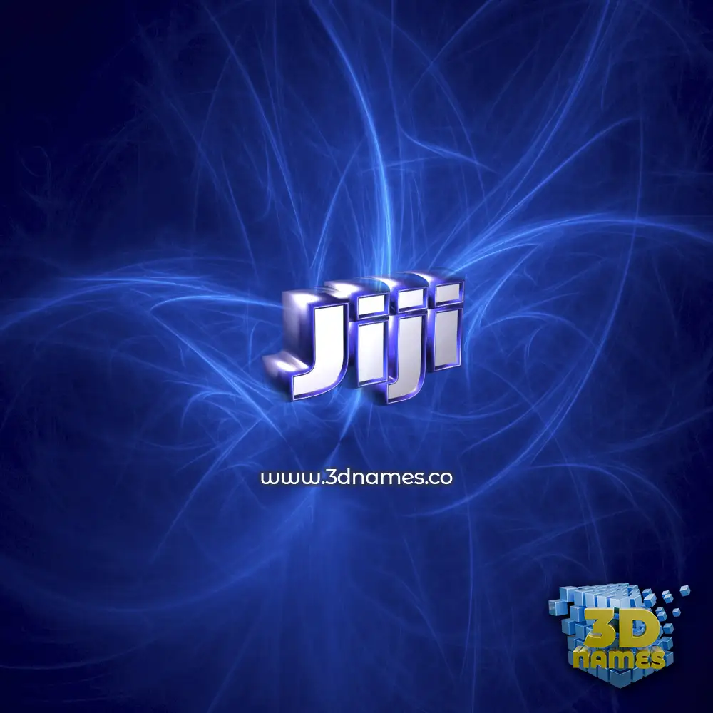 jiji in Plasma style - 3D name wallpaper