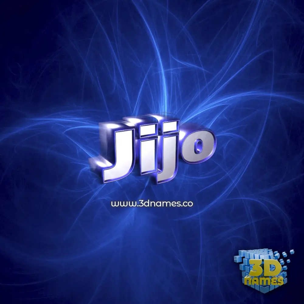 jijo in Plasma style - 3D name wallpaper