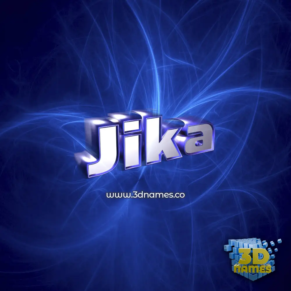 jika in Plasma style - 3D name wallpaper