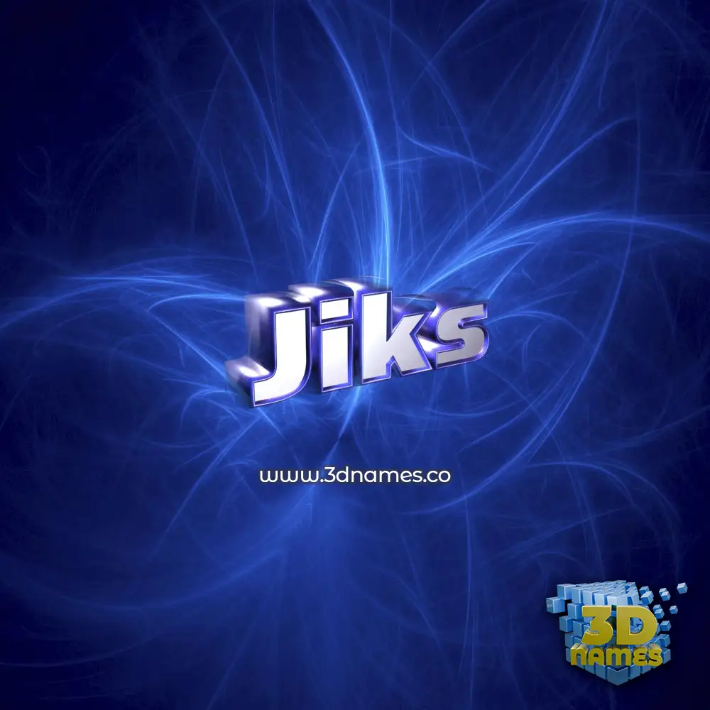 jiks in Plasma style - 3D name wallpaper