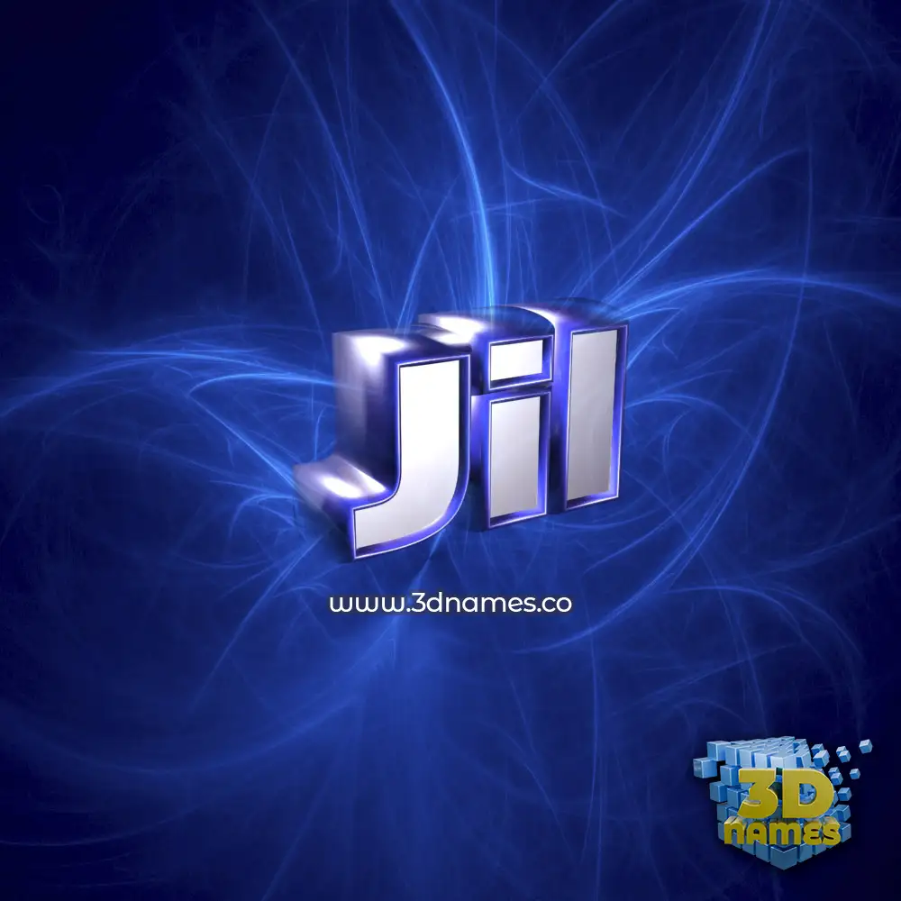 jil in Plasma style - 3D name wallpaper