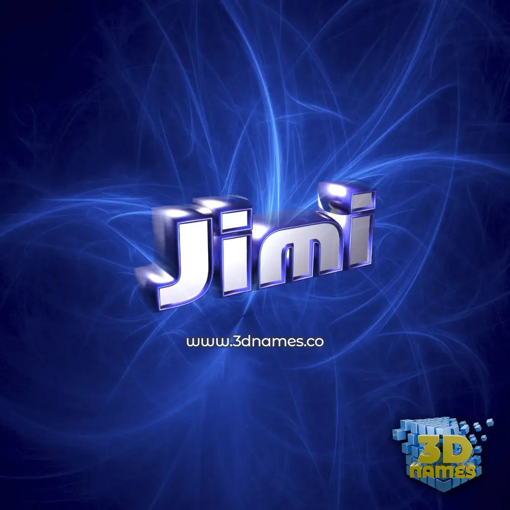jimi in Plasma style - 3D name wallpaper