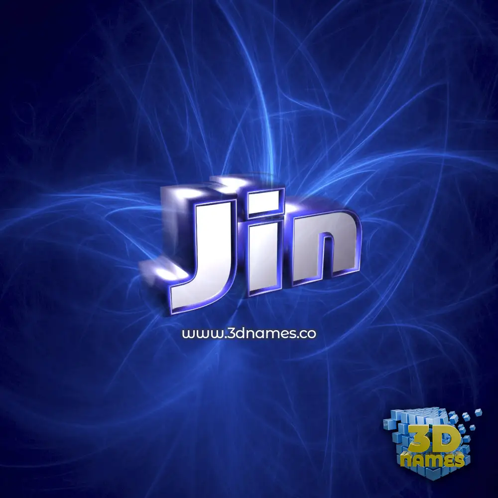 jin in Plasma style - 3D name wallpaper