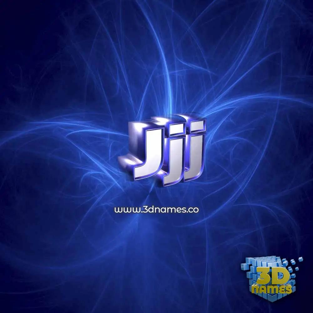 jjj in Plasma style - 3D name wallpaper