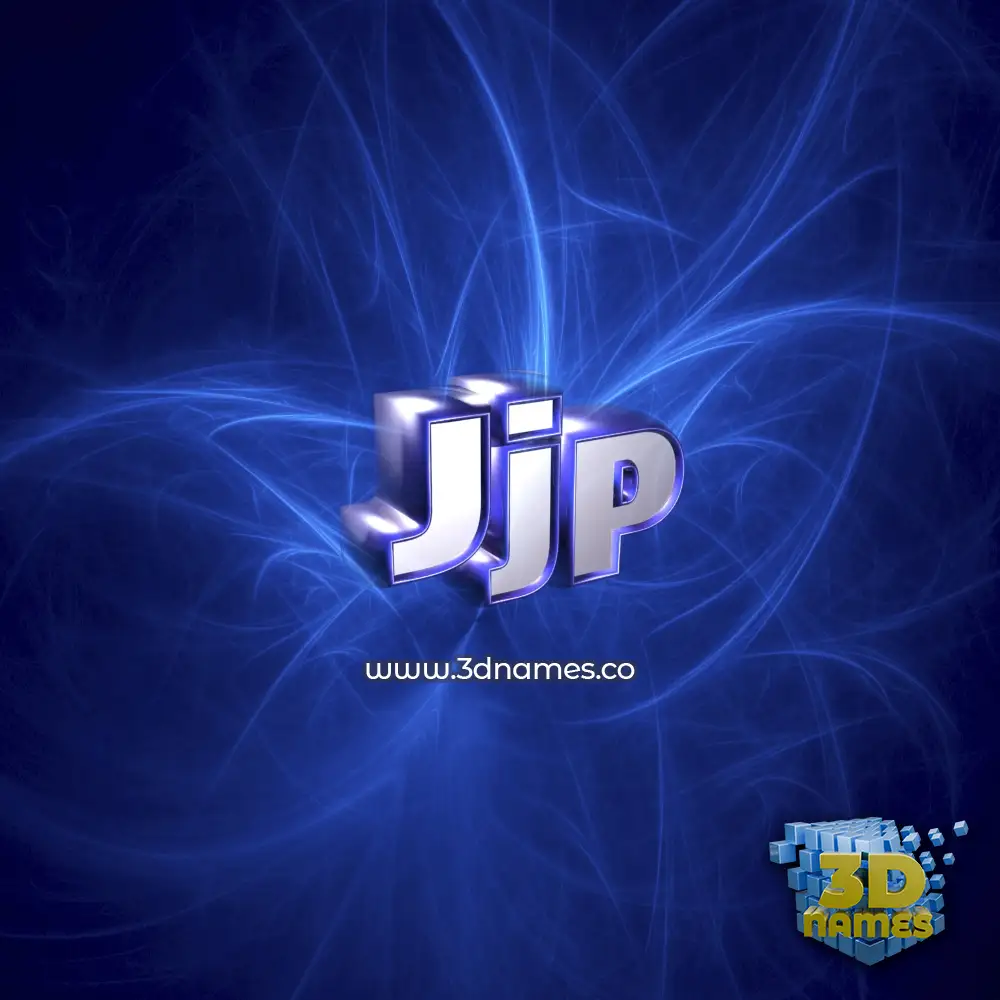 jjp in Plasma style - 3D name wallpaper