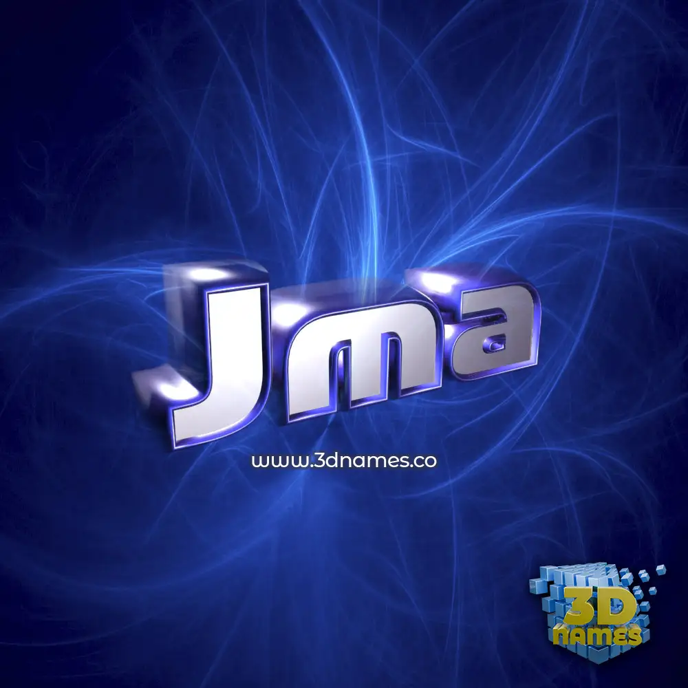 jma in Plasma style - 3D name wallpaper