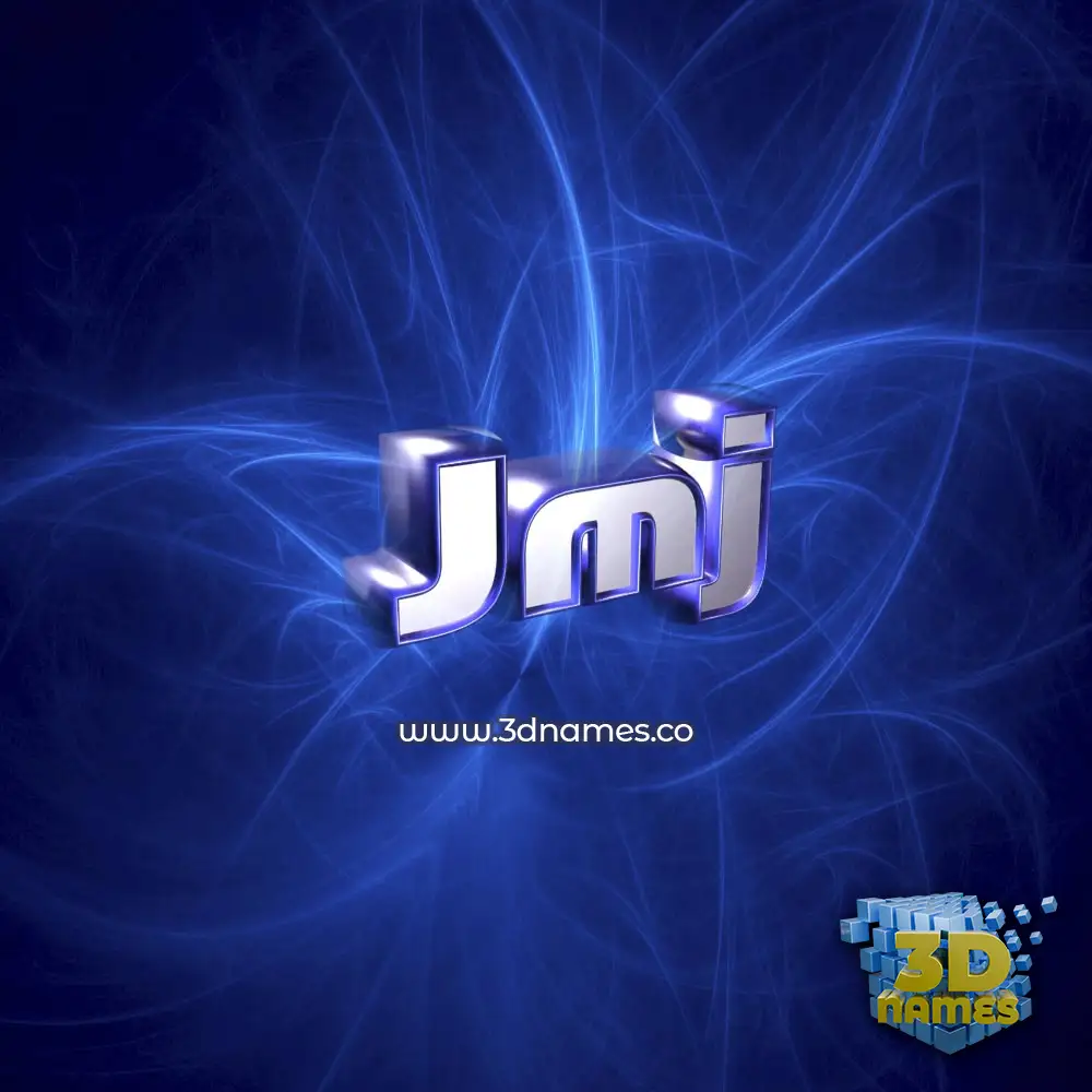 jmj in Plasma style - 3D name wallpaper