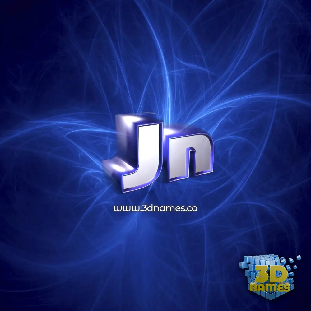 jn in Plasma style - 3D name wallpaper